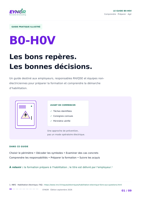 Couverture du guide pratique B0-H0V