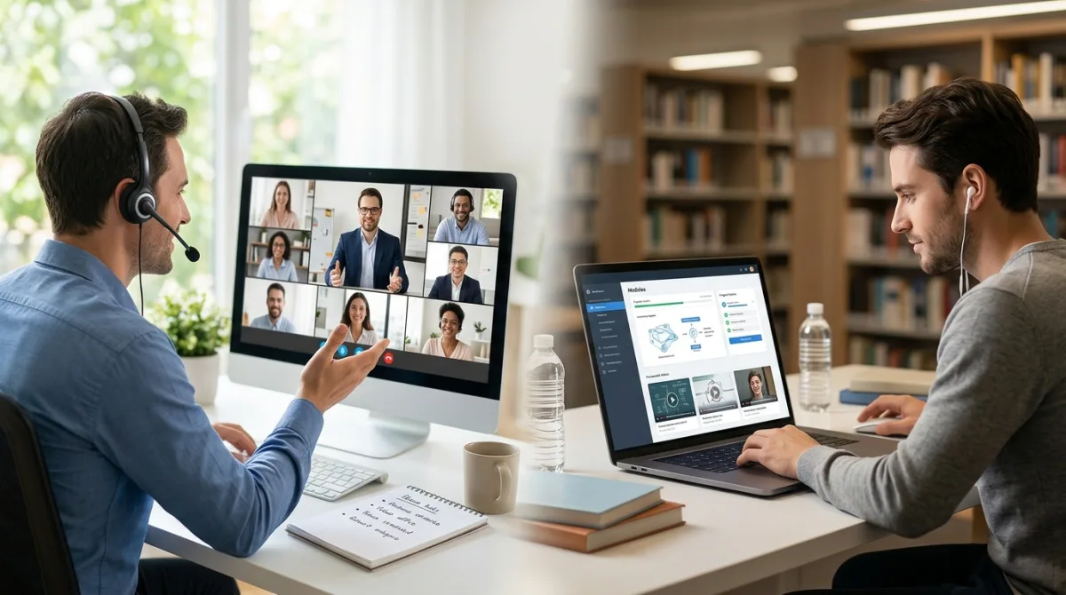 Classes virtuelles formation prévention : différences avec l'e-learning